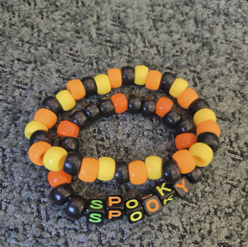 Halloween Beaded Bracelet Set - Rave Kandi Set